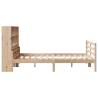 Bookcase Bed 120x200 cm - Solid Pinewood Frame | HipoMarket