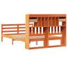 Bookcase Bed in Wax Brown | Solid Pinewood 160x200cm