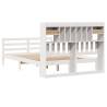 Bookcase Bed without Mattress - White 140x200 cm Pine