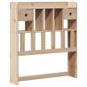 Bookcase Bed without Mattress - Single Solid Wood Pine 90x190