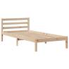 Bookcase Bed without Mattress - Single Solid Wood Pine 90x190