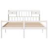 Bookcase Bed without Mattress White 180x200 cm - Hipomarket