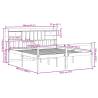 Bookcase Bed without Mattress White 180x200 cm - Hipomarket