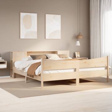 Super King Bed Frame 180x200 cm - Solid Pine Wood | Hipo Market