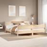  Bed Frame without Mattress 180x200 cm Super King Solid Wood Pine Colour natural Size 180 x 200 cm 