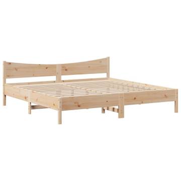 Super King Bed Frame 180x200 cm - Solid Pine Wood | Hipo Market