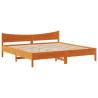 Super King Bed Frame in Wax Brown - Solid Pine 180x200 cm