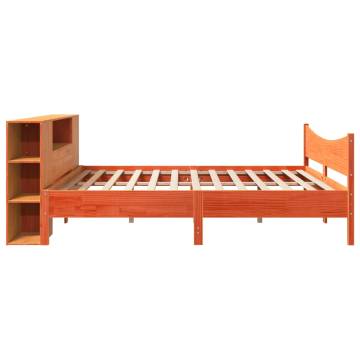 Super King Bed Frame in Wax Brown - Solid Pine 180x200 cm