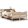 Solid Pine Bed Frame 140x200 cm - Stylish & Functional