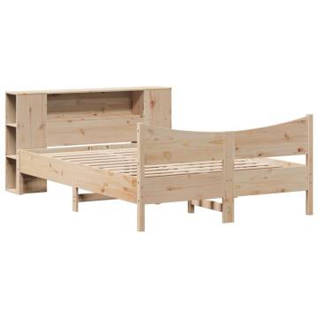 Solid Pine Bed Frame 140x200 cm - Stylish & Functional