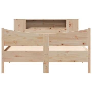 Solid Pine Bed Frame 140x200 cm - Stylish & Functional