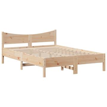 Solid Pine Bed Frame 140x200 cm - Stylish & Functional