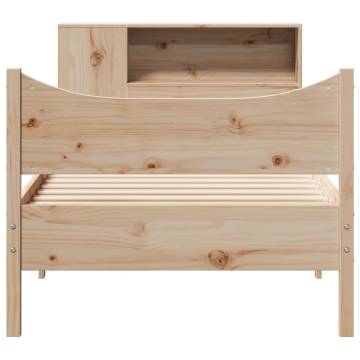 Solid Pine Bed Frame 90x190 cm - Stylish & Space-Saving