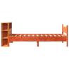 Solid Wood Pine Bed Frame - Wax Brown 90x190 cm | Hipo Market