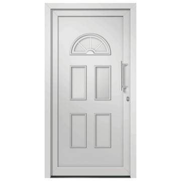 Front Door White 88x200 cm - Elegant & Secure Entrance