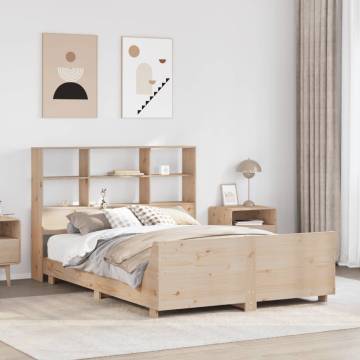 Solid Wood King Size Bed Frame 150x200 cm - Hipomarket