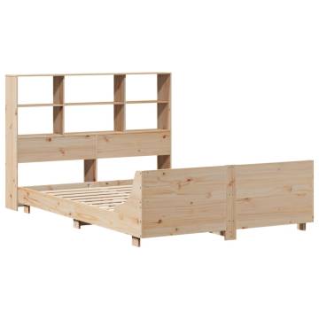 Solid Wood King Size Bed Frame 150x200 cm - Hipomarket