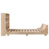 Solid Wood King Size Bed Frame 150x200 cm - Hipomarket