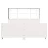 White Bed Frame 140x200 cm - Solid Pinewood | HipoMarket