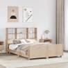  Bed Frame without Mattress 120x200 cm Solid Wood Pine Colour natrual Size 120 x 200 cm 