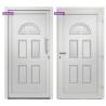 Front Door White 88x200 cm - Elegant & Secure Entrance