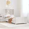 White Bed Frame 90x200 cm - Solid Pine Wood | Hipo Market