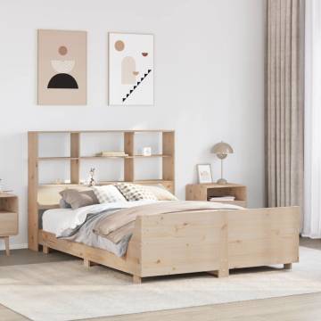 Solid Pine Bed Frame 140x190 cm | Stylish & Durable