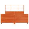 Solid Wood Pine Bed Frame - Wax Brown 140x190 cm | HipoMarket