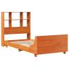 Solid Wood Pine Bed Frame - Wax Brown 75x190 cm - Small Single