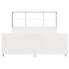 White Bed Frame 120x190 cm Small Double - Solid Pine Wood