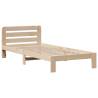 Bookcase Bed 75x190cm - Solid Pine Wood, No Mattress Included