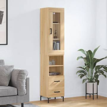 Highboard Sonoma Oak - Elegant Storage Solution | HipoMarket