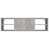 Stylish Wall Shelf in Concrete Grey - 102x30x29 cm