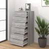 Minimalist Grey Sonoma Sideboard with 6 Drawers | HipoMarket