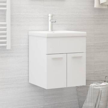 Stylish White Sink Cabinet - Engineered Wood 41x38.5x46 cm