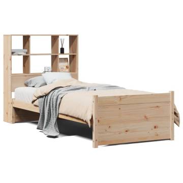 Bookcase Bed without Mattress 90x200cm Solid Pine | HipoMarket