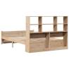 Bookcase Bed 140x200cm - Solid Wood Pine | HipoMarket