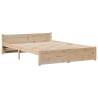 Bookcase Bed 150x200 cm King Size Solid Wood Pine - HipoMarket