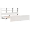 Bookcase Bed without Mattress White 180x200 cm | Hipomarket