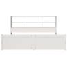 Bookcase Bed without Mattress White 180x200 cm | Hipomarket