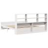 Bookcase Bed without Mattress White 180x200 cm | Hipomarket