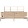 Bookcase Bed 180x200 cm Super King - Solid Pine Wood | Hipo Market