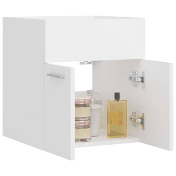 Stylish White Sink Cabinet - Engineered Wood 41x38.5x46 cm