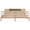 Bookcase Bed Super King 180x200 cm - Solid Wood Pine