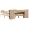 Bookcase Bed Super King 180x200 cm - Solid Wood Pine