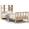 Bookcase Bed 75x190 cm - Solid Pinewood Small Single