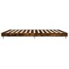 Smoked Oak Bed Frame 120x200 cm - Durable Engineered Wood