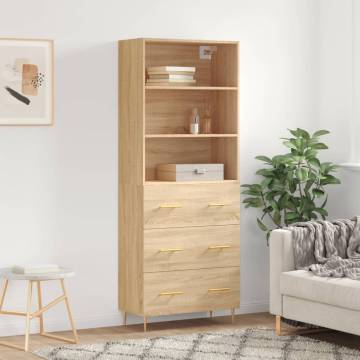 Highboard Sonoma Oak - Stylish Storage Solution | Hipo Market