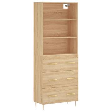 Highboard Sonoma Oak - Stylish Storage Solution | Hipo Market