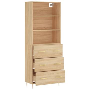 Highboard Sonoma Oak - Stylish Storage Solution | Hipo Market